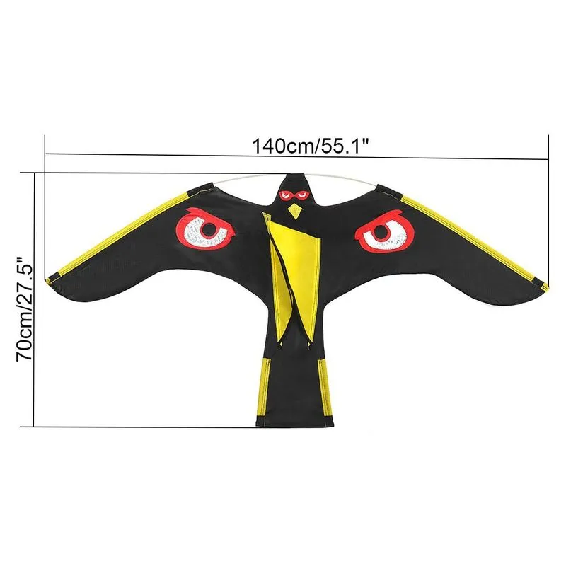 Emulation Flying Hawk Kite Bird Scarer Drive Repellent for Garden Scarecrow Yard Repeller Paddy Field 220721