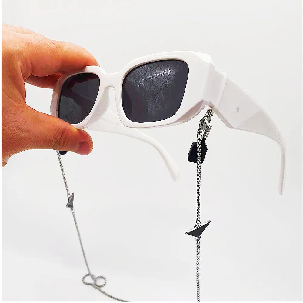 Модные солнцезащитные очки геометрический дизайн P Mens Sun Glasses Черные летние очки пляж Прямоугольник Солнце с роскошным нержавеющим STE277G