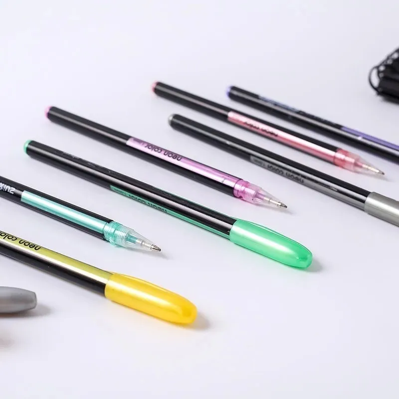 set gel pen مجموعة أقلام جل بريق للمكتب المدرسي للكتاب الكبار المجلات رسم علامات رسومات الشراوه الترويج لقلم 220714