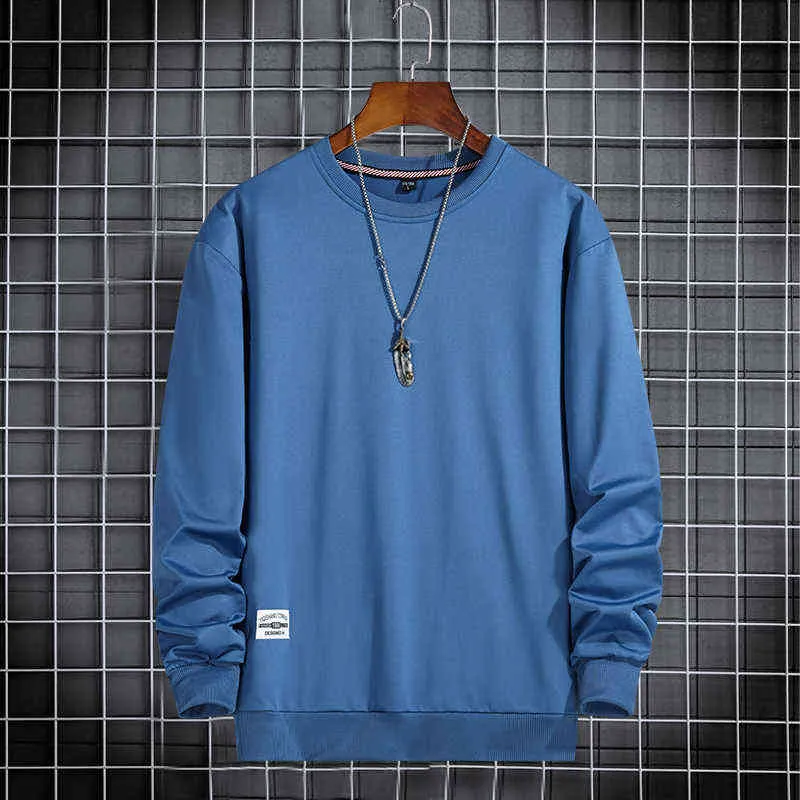 Spring Men Sweatshirt Hiphop Loose Hoodies Men Streetwear Solid Color Sweater Tops 2022 Nya tröjor Män från Casual Tracksuit L220801