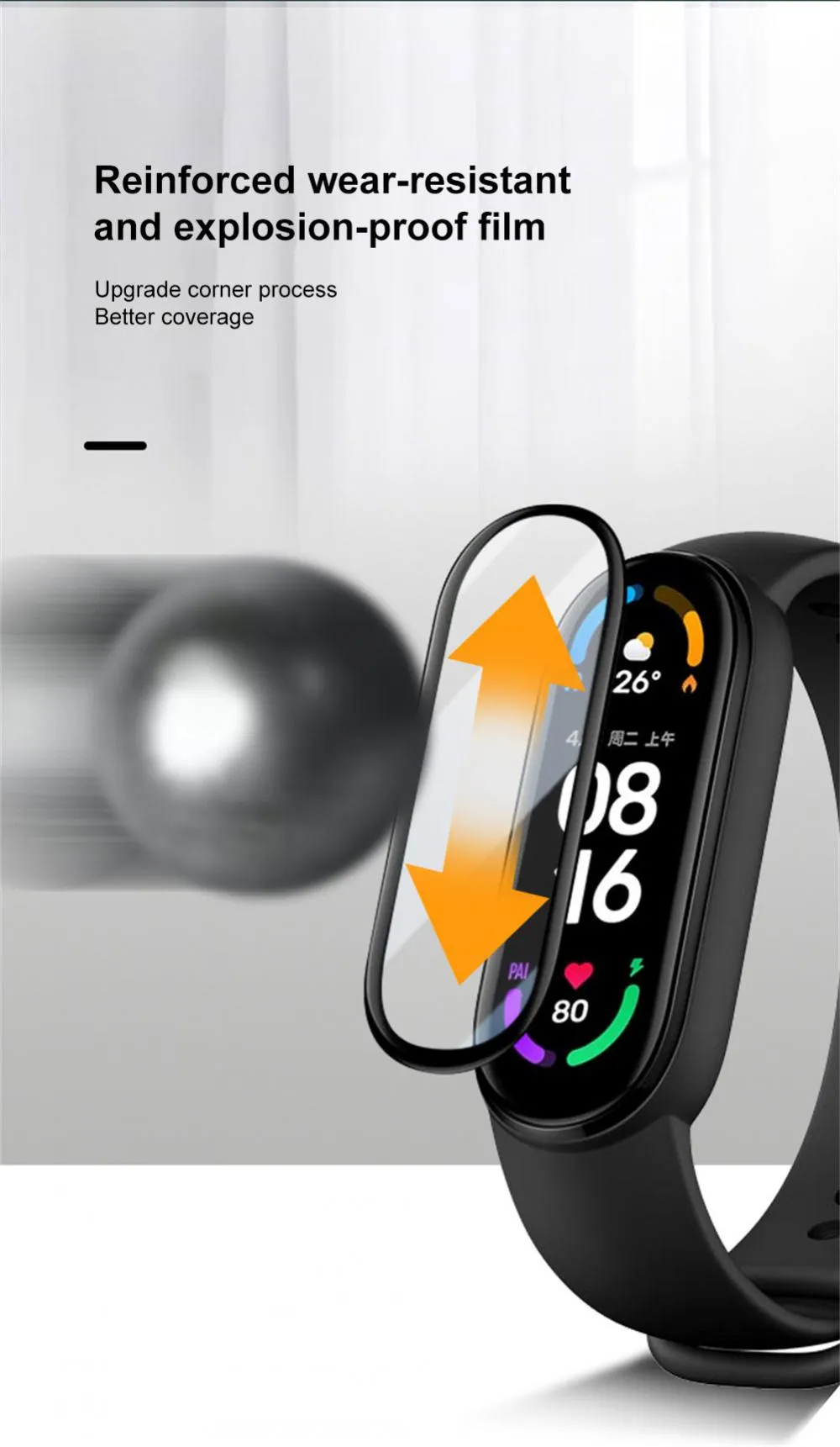 Composite Material HD Watch Screen Film For Xiaomi Mi Band 7 Smart Watch Screen Protector Screen Protective Hydrogel Film