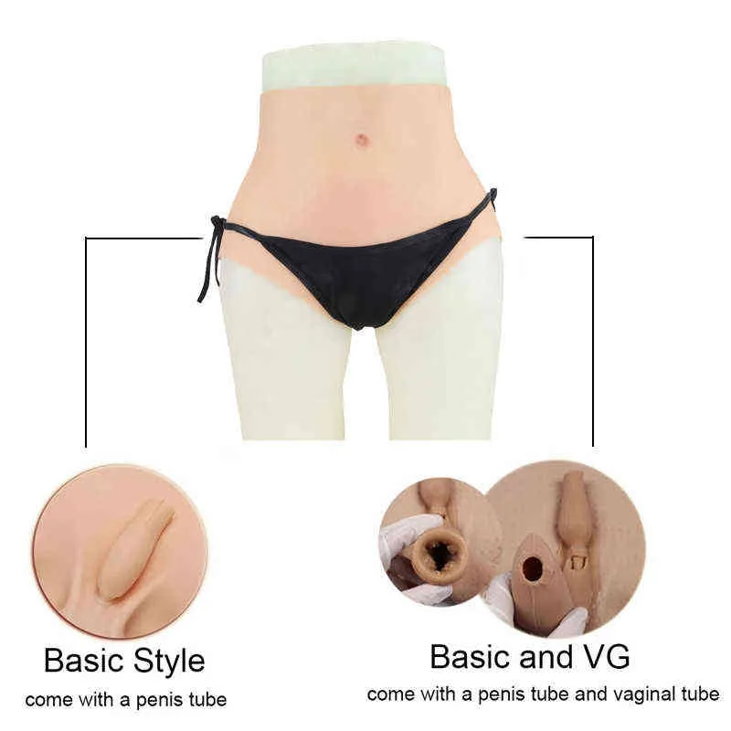 Realistic Silicone Vagina Panties Enhancer Hip Fake Underwear for Shemale Crossdresser Transgender Drag Queen Male to Female H22057467620