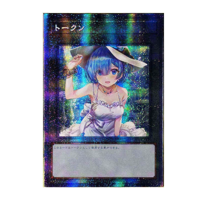 La vie dans un monde différent de zéro Rem Yu Gi Oh japonais bricolage jouets loisirs passe-temps objets de Collection jeu Collection Anime cartes G220311