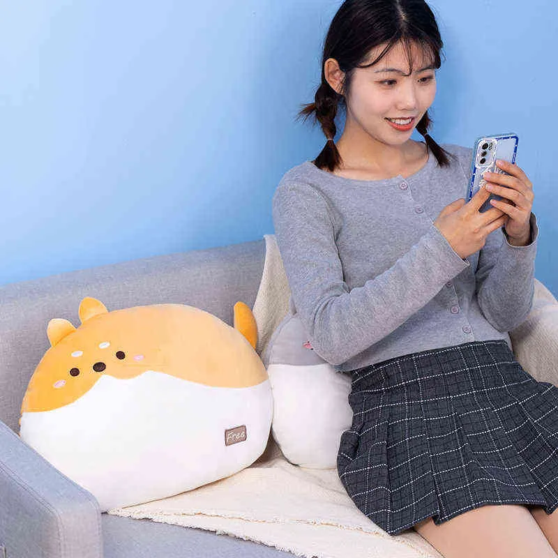 Cm Kawaii Tier Schaf Kaninchen Katze Shiba Inu Hund Plüschtier Cartoon gefüllt weiches Kissen Sofa zurück Geschenk für Mädchen Kinder J220704