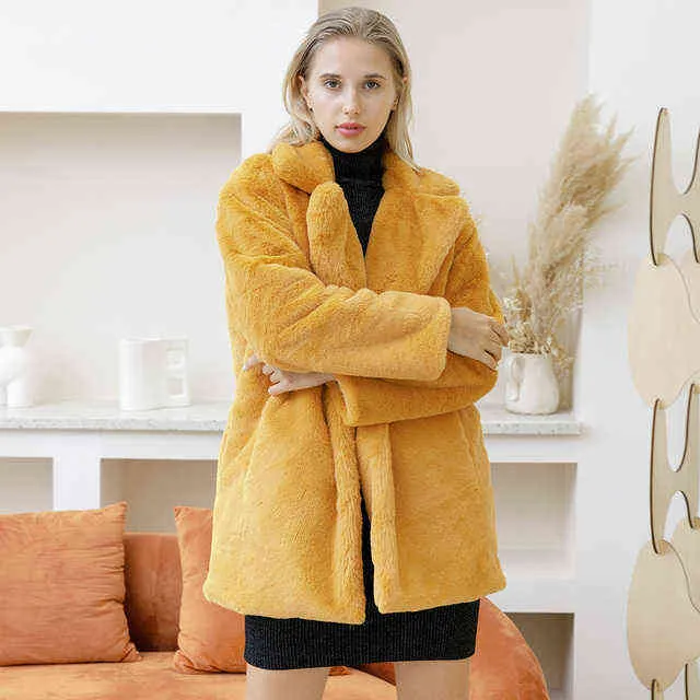 2022 New Women Women Winter Warx Fur Coat Gross Gross Wick Down Women Women Fur sobretudo T220716