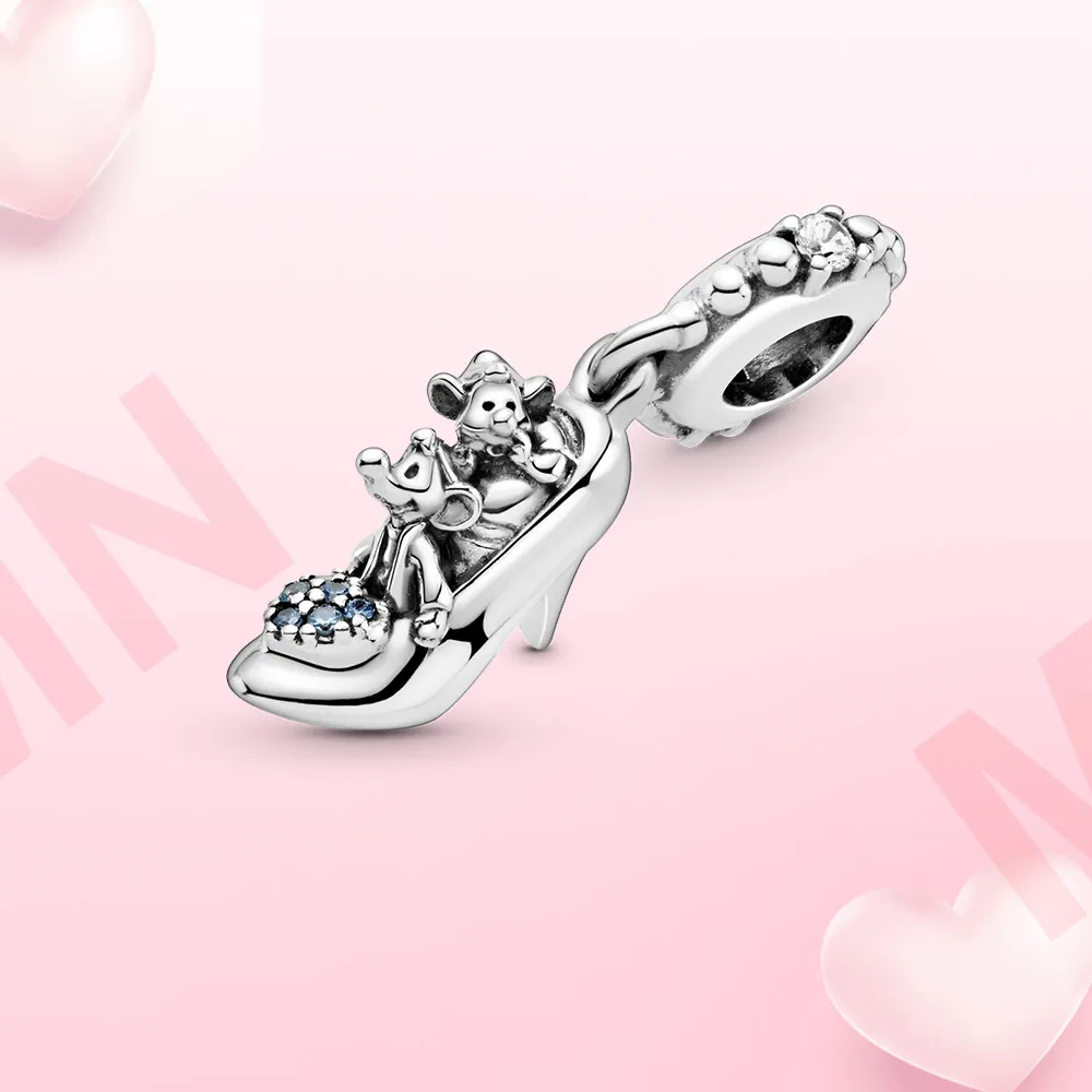 925 argent breloque citrouille voiture perle pendentif en cristal Bracelet Original Fit Pandora bijoux à bricoler soi-même