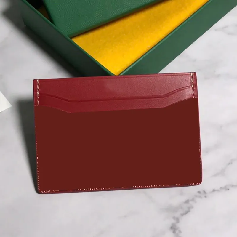 Mężczyzn Kobiet Posiadacz karty Classic Mini Bank Card Holders Credit Mały szczupły portfel WTIH Box215m