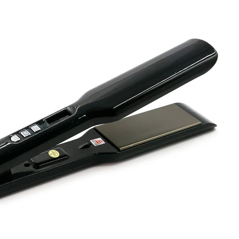 Professional Flat Iron Hair Straightener with Digital LCD Display Dual Voltage Instant Heating Curling 220623