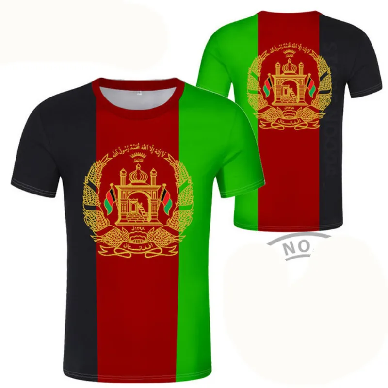 AFGHAN T-shirt Gratis anpassat namn nummer Afg Slam Afghanistan Arabisk t-shirt Persisk Pashto Islamiskt tryck Text Po Flagga AF Kläder 220607