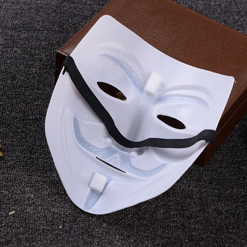 Puntelli di Halloween Copricapo Horror Anime Cosplay s V Weirdo Ghost Masquerade Vendetta Fake Face Mask 220629