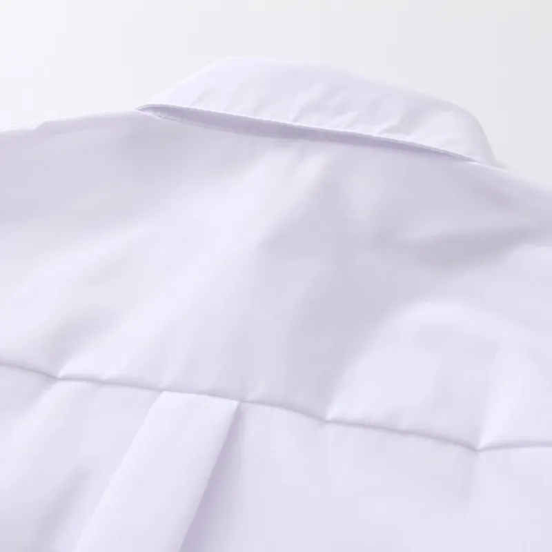 Camicia bianca Abbigliamento casual Colletto rovesciato abbottonato Camicetta in cotone a maniche lunghe Ricamo Feminina T8D427M 220726