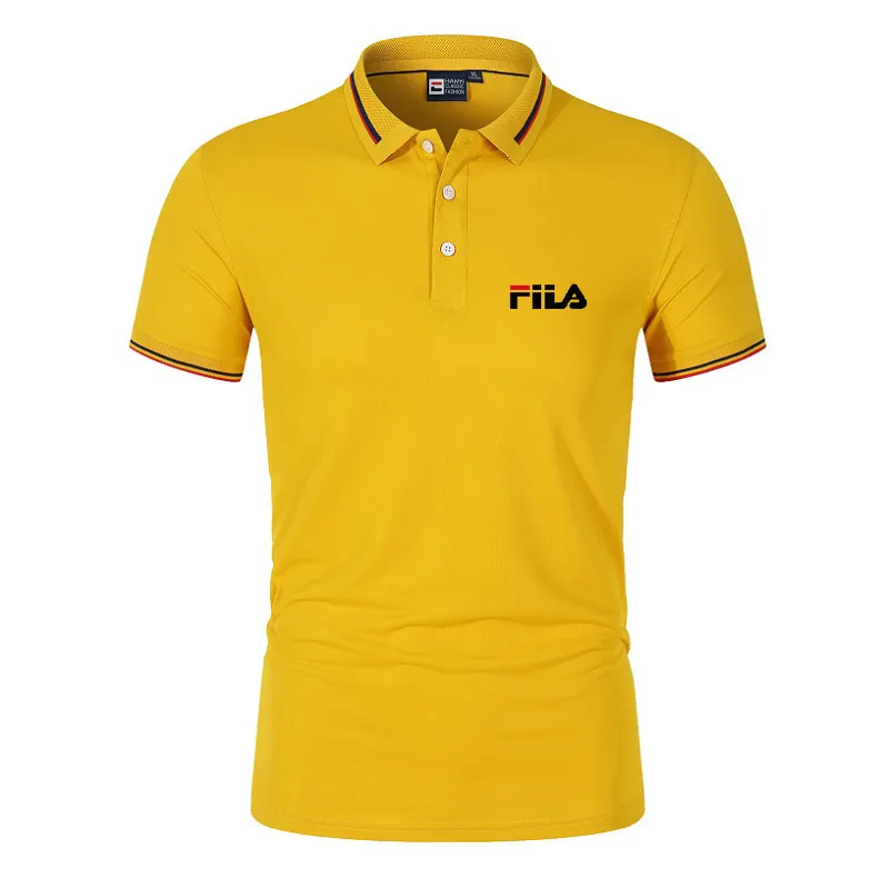 Zomer hoogwaardige heren raapje slank merk snel droge droge korte mouw buiten sportpolo shirt 220524