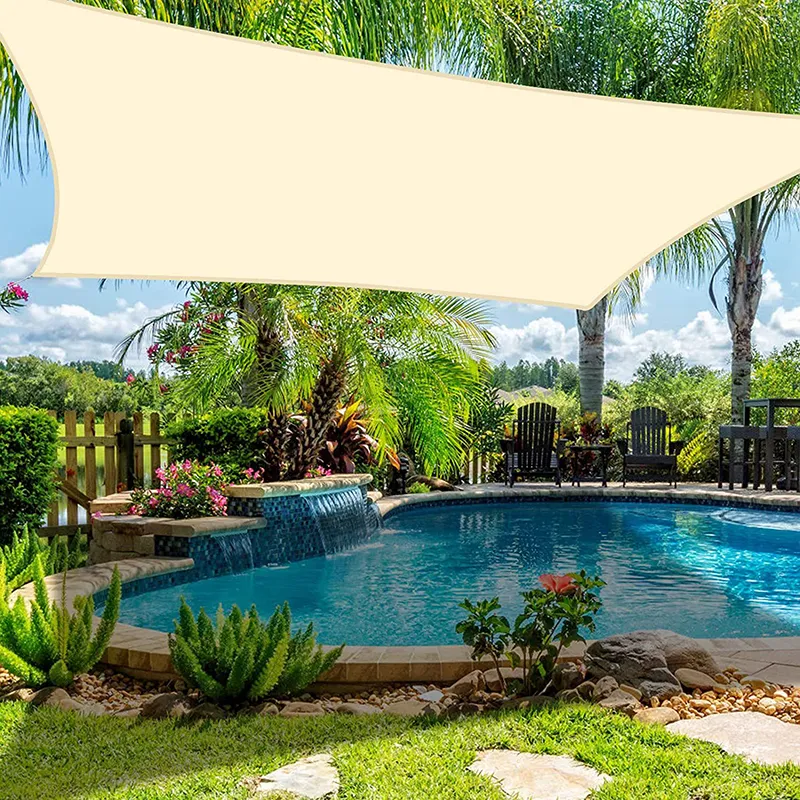 Outdoor Waterproof Awning Sunshade Sun Shade Sail Anti UV Sun Canopy Car Canvas Shelter Garden BBQ Patio Pool Tent Customizable 220606