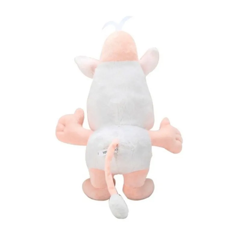 38cm Russia Cartoon Little Pig Toy White Monkey Soft Cotton Doll Action Figures Cooper Buba Plush Toys 220629