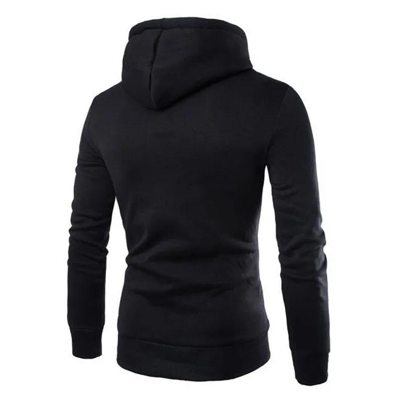 Outono Homens Hoodies Hoodies Moletom Com Capuz Longo Sólido Casual Slim Fit Pullovers Plus Size Hoody Streetwear 220325