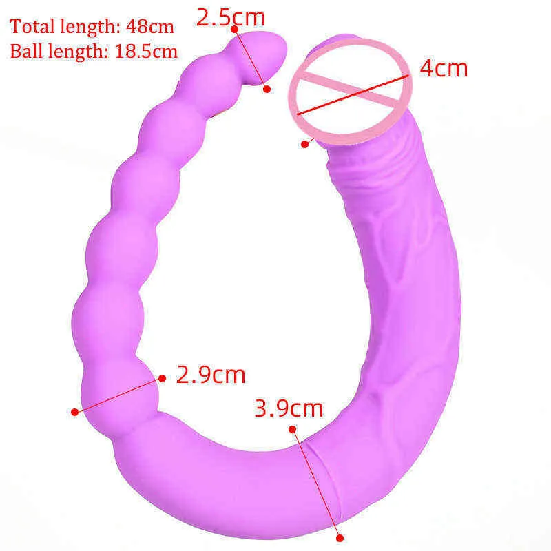 NXY DILDOS DONGS SILICON DUPLE ENCOMENDO FEMANBELAÇÃO FEMANBENTE PLUG REALISTA PLUNTA VAGINAL Anal Toy Sexo para Mulheres Lésbica Adulto Produto 220511