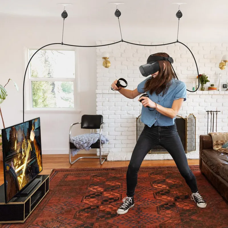 Kiwi Design VR Gestione dei cavi Sistema di puleggia retrattile HTC Vive/Vive Pro/Oculus Rift/Oculus Quest2 Link 220509