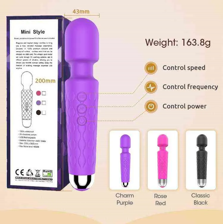 NXY Vibrators Wholesale Super Quiet Waterproof Safe Silicone Female Massage Adult Sex Toys g Spot Vagina Vibrator for Women Woman 0411