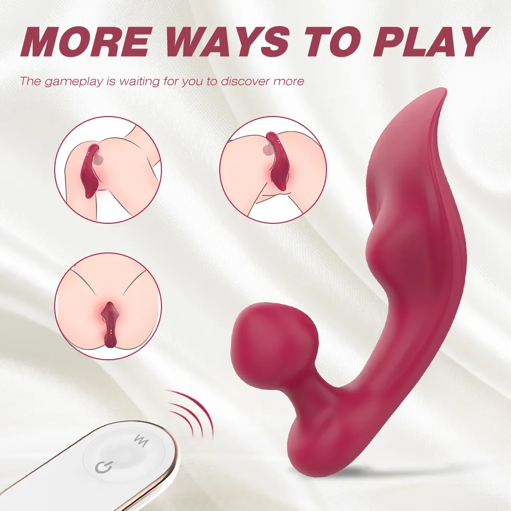 Safe Powerful Remote Control Wearable Vibrator for Women sexy Toy Female G-Spot Clit Stimulate Dildo Woman Toys Adults 18