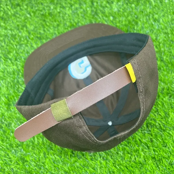 클래식 야구 모자 브라운 그린 그린 소프트 탑 캐주얼 자수 자수 평평한 챙 피크 캡 여름 통기 가능