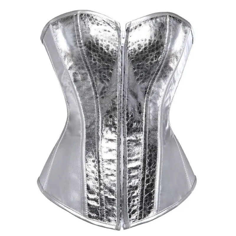 Women Sexy Faux Leather Overbust Corset Bustier Top Waist Cincher Body Shaper Corsets Bustiers Lingerie Plus Size Korsett 2205245731192