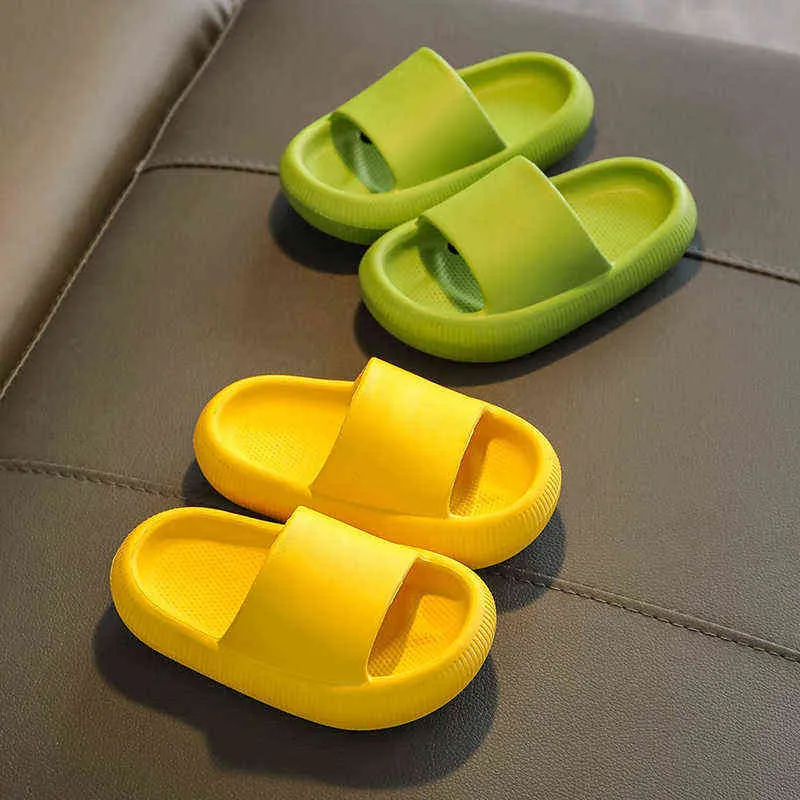 소년 소녀 여름 해변 PVC 소프트 밑창 샌들 레저 어린이 실내 욕실 안티 슬립 신발 두꺼운 플랫폼 슬리퍼 G220523