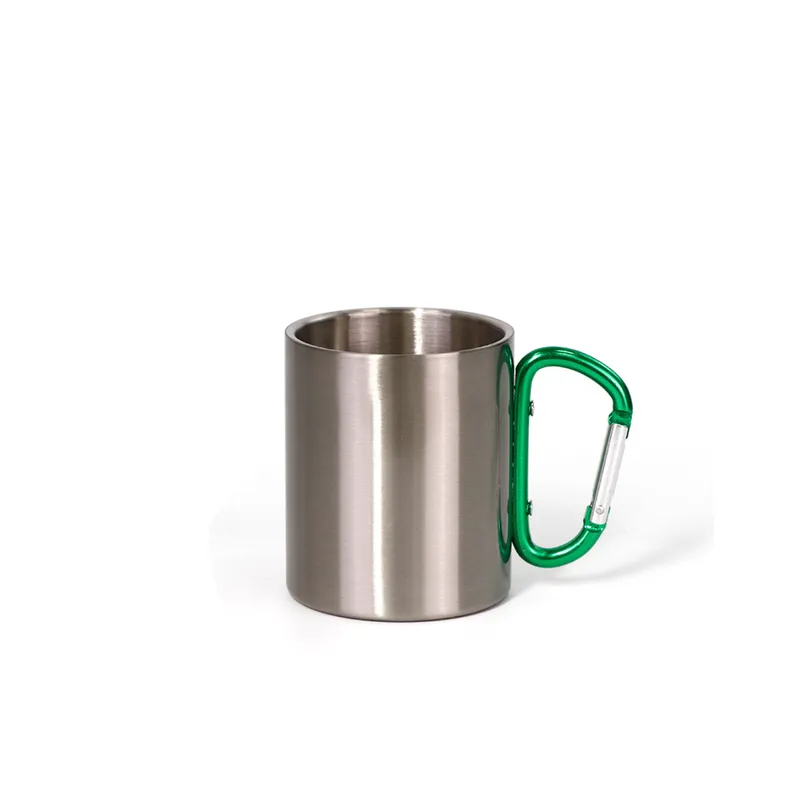 Пользовательская чашка чашка из нержавеющей стали Subl Blank Print 300 мл пуговица карабиер персонализированный кухонный напиток чашка 220608