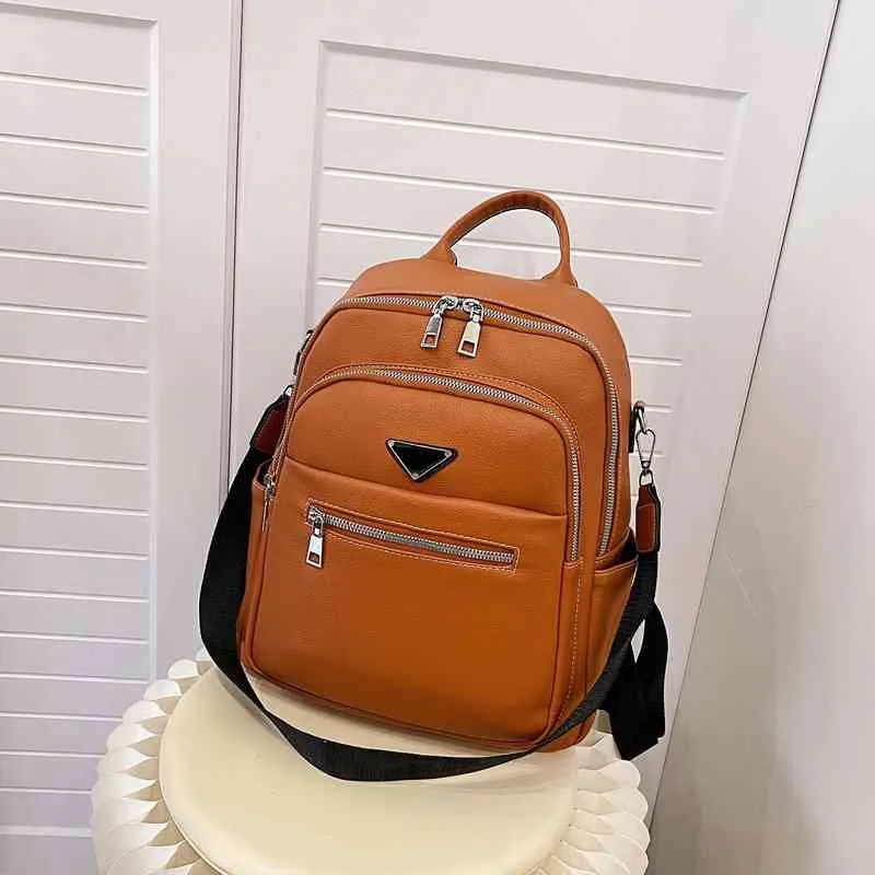 Qiaocheng جديد 2022 بو حقيبة الظهر مكافحة سرقة سعة كبيرة الترفيه حقيبة السفر كتاب الطالب المحافظ