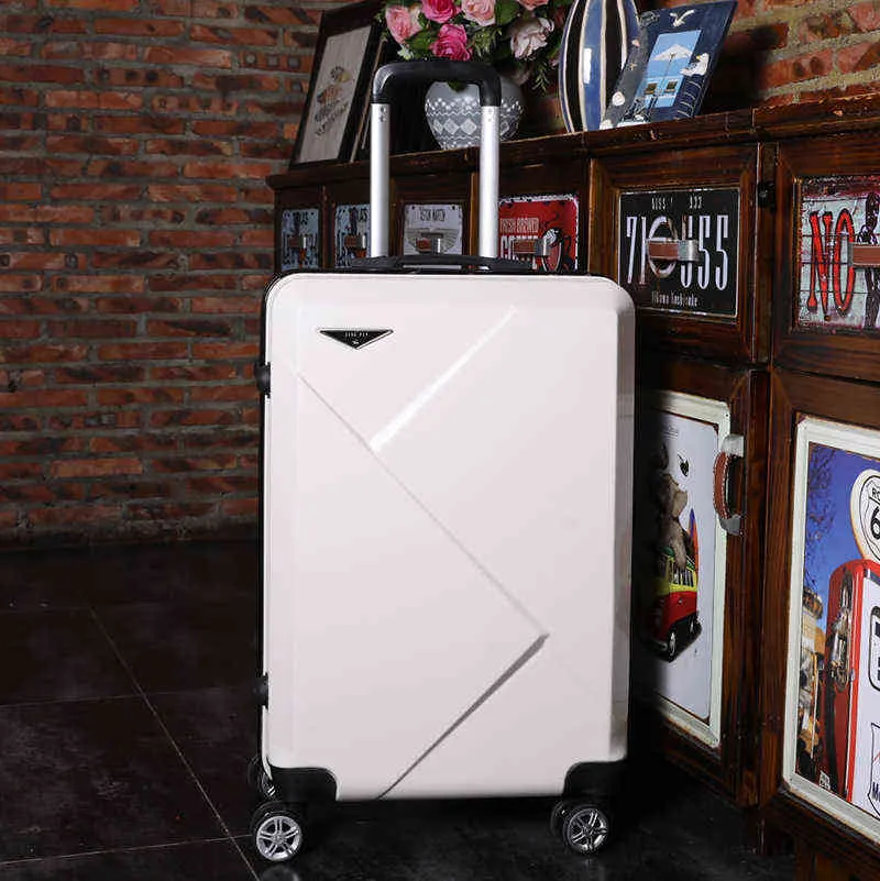'' Дюймовый катящий багаж дорожный чемодан на колесах '' Carry Op Cabine Tretley Bag Abs Ptc Fashion Set J220708 J220708