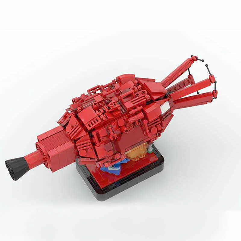 Blokkeert MOC Britse stijl Creators Space Exploration Series Red Dwarf en Starbug Building Blocks Bricks Educational Kid Childrens Toys T230103