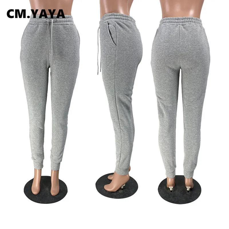 cm.yaya Active Women Pants 레깅스 높은 허리 조거 바지 스웨트 팬츠 가을 겨울