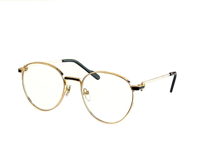 新しいファッションサングラス0335ラウンドフレームkゴールドフレーム人気とシンプルなスタイル用途の屋外UV400保護メガネ260i