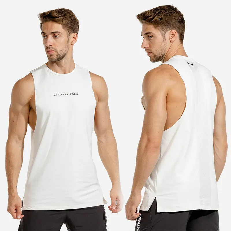 Merk bodybuilding cool fluorescerende kleuren tanktop mannen sportscholen-kluis stringer fitness gyms shirt spiertraining tank top 220720