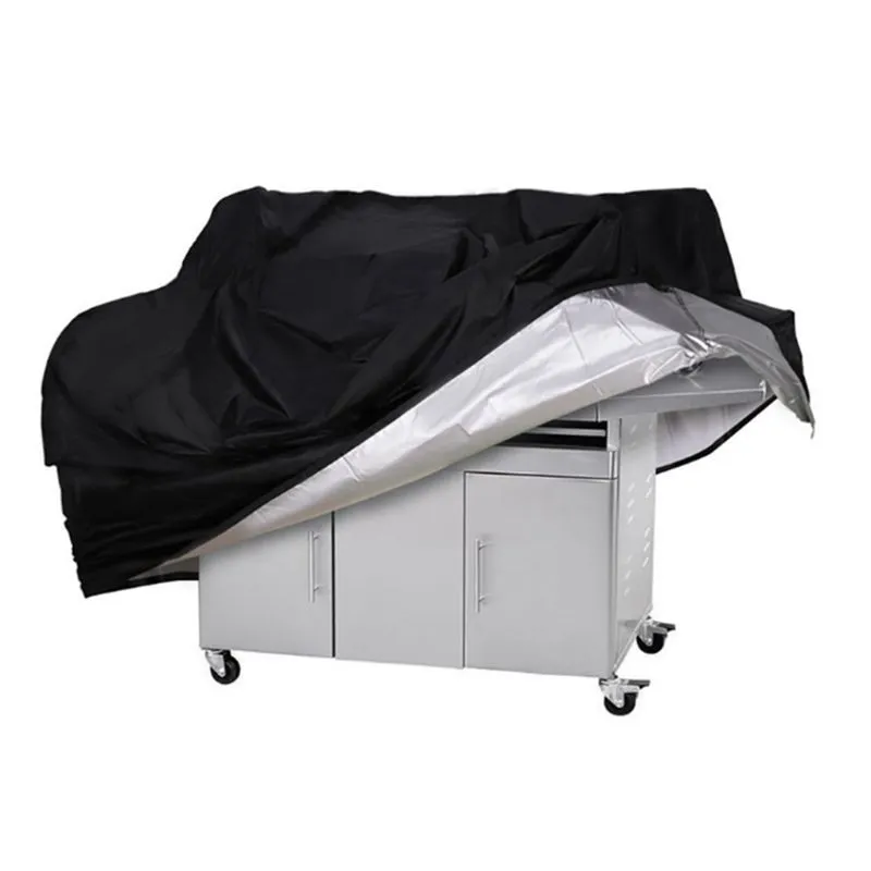 190t 210d BBQ Cover Outdoor Dust Watertof Weber Heavy Duty Grill Rain Protective Barbecue Round 220813