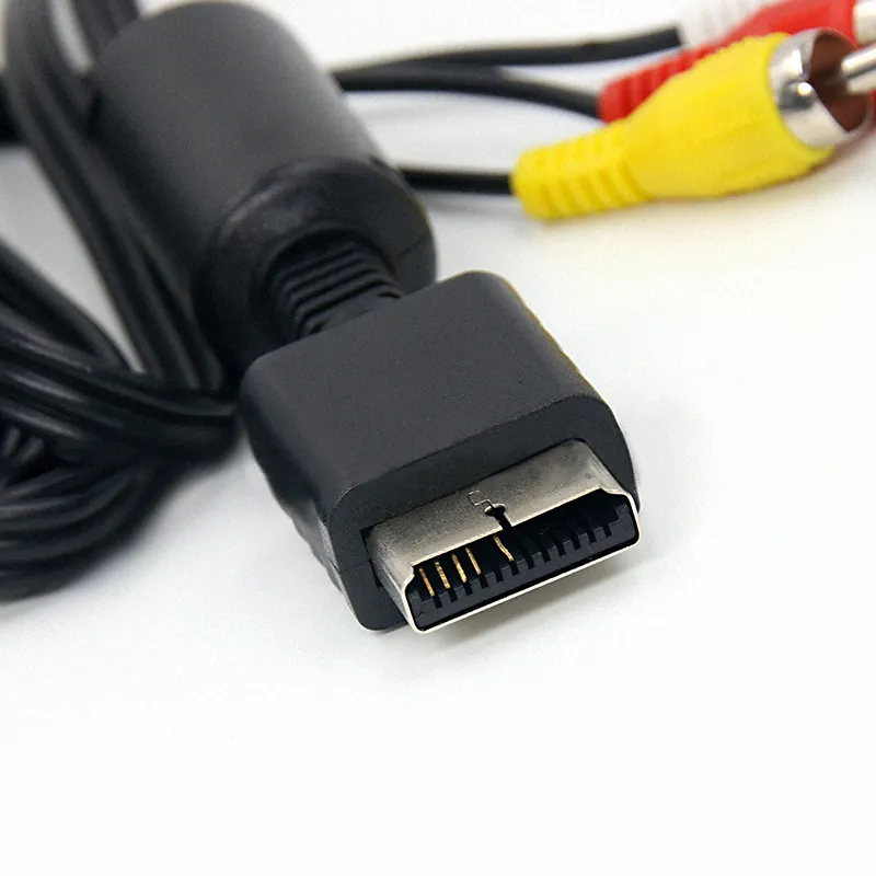 1,8 m langes Audio-Video-AV-Kabel auf 3RCA-Kabel für Playstation PS2 PS3-Konsole, Gamepad-Kabel zum HDTV-Monitor