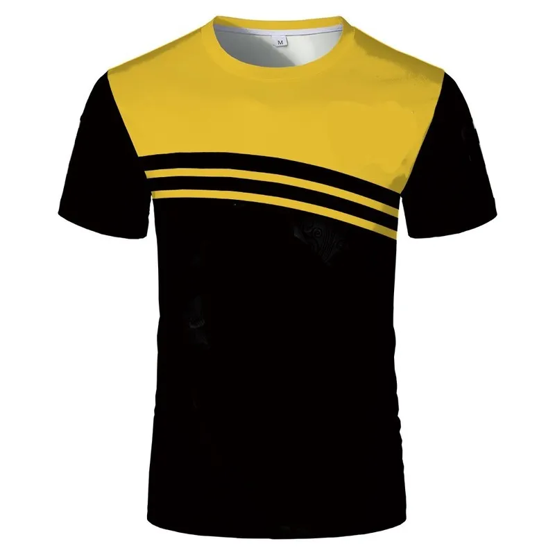 Sport 3D online Stampa Tshirt uomo Moda estiva Traspirante Esplosione magliette manica corta Trend Maglietta bella 220526