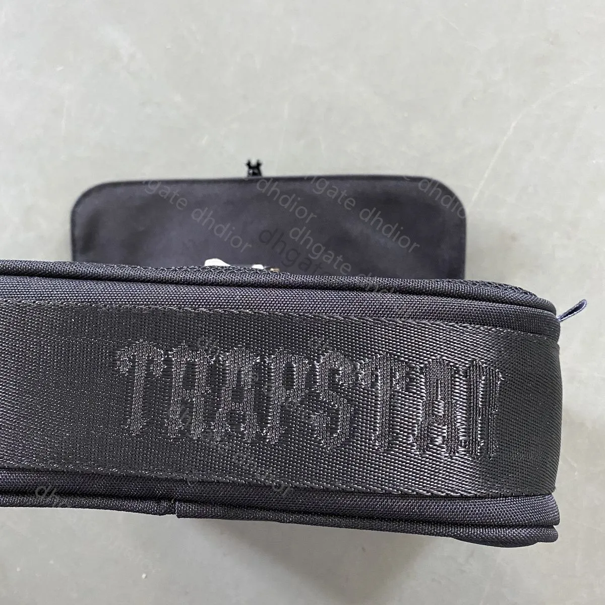 Trapstar saco traseiro com zíper masculino sacos de ombro único na moda alça com carta sacos do mensageiro com grande capacidade rua st339t