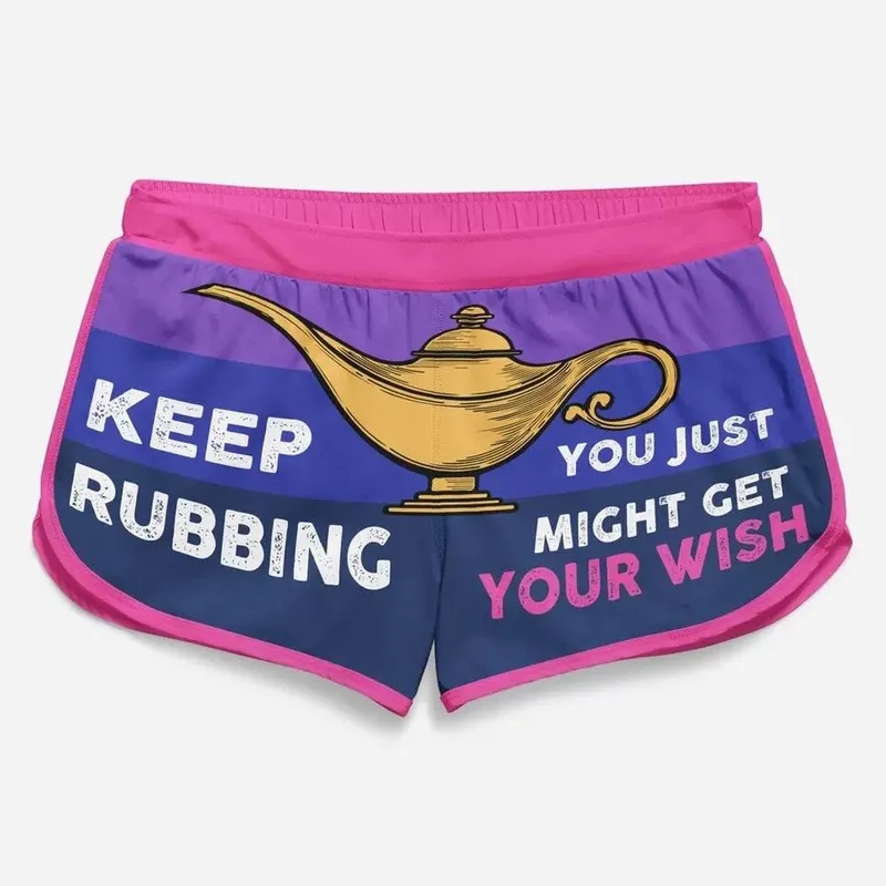 Couple Matching Shorts Aladdins Lamp 3D PrintedFashion Men Women Casual Shorts for Couple Outfit Beach Shorts W220617