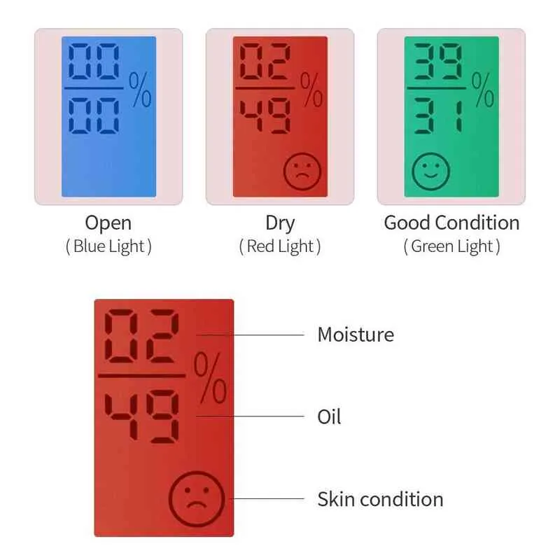 3in1 ansiktsångare Nano Skin Test Mist Sprayer Moisture Meter Power Bank USB FACE FUMIDIFIER 220505