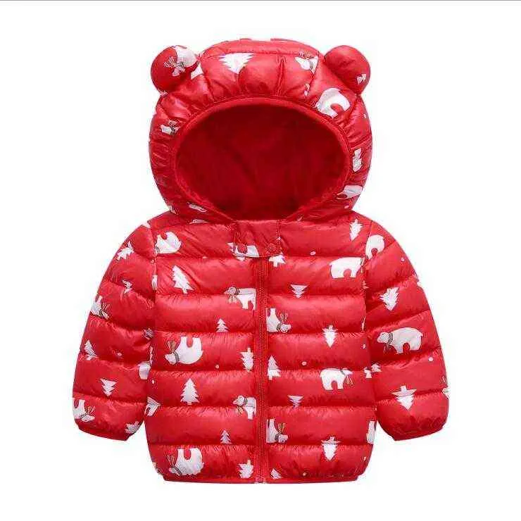 Enfant en bas âge bébé filles veste automne hiver chaud dessin animé ours manteau pour fille chaud vêtements d'extérieur à capuche cadeau de noël pour les enfants J220718