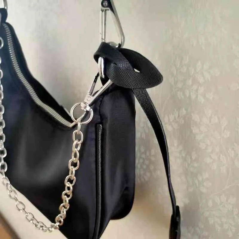 Hobo koltuklu naylon orta el zinciri bir omuz çapraz yöntemi kulüp çantası kız çantası