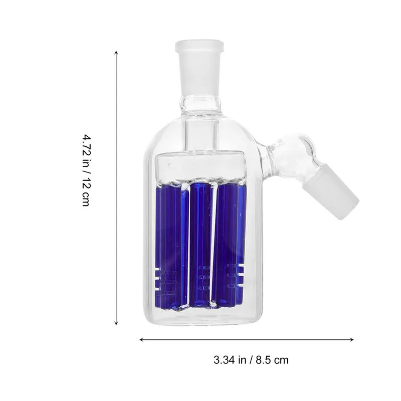 14mm Joint mâle Cendrier Tuyau d'eau Accessoires pour fumer Percolateurs en verre borosilicate à haute teneur en 45 degrés pour adaptateur de connexion de laboratoire Bong