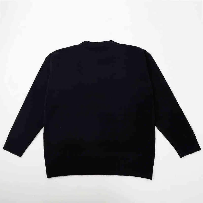Mens Streetwear Knitwear Hip Hop 2022 Shy Long Hair Girl Printed Sweater O-Neck Harajuku Winter Autumn Black Sweater Pullover T220730