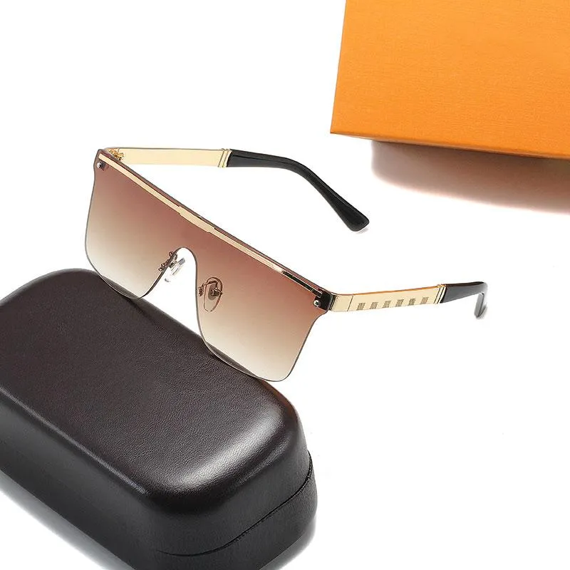 Okulary przeciwsłoneczne dla kobiet luksusowe szklanki słoneczne okulary ochrona UV Designer Gradient Metal Meling Mash