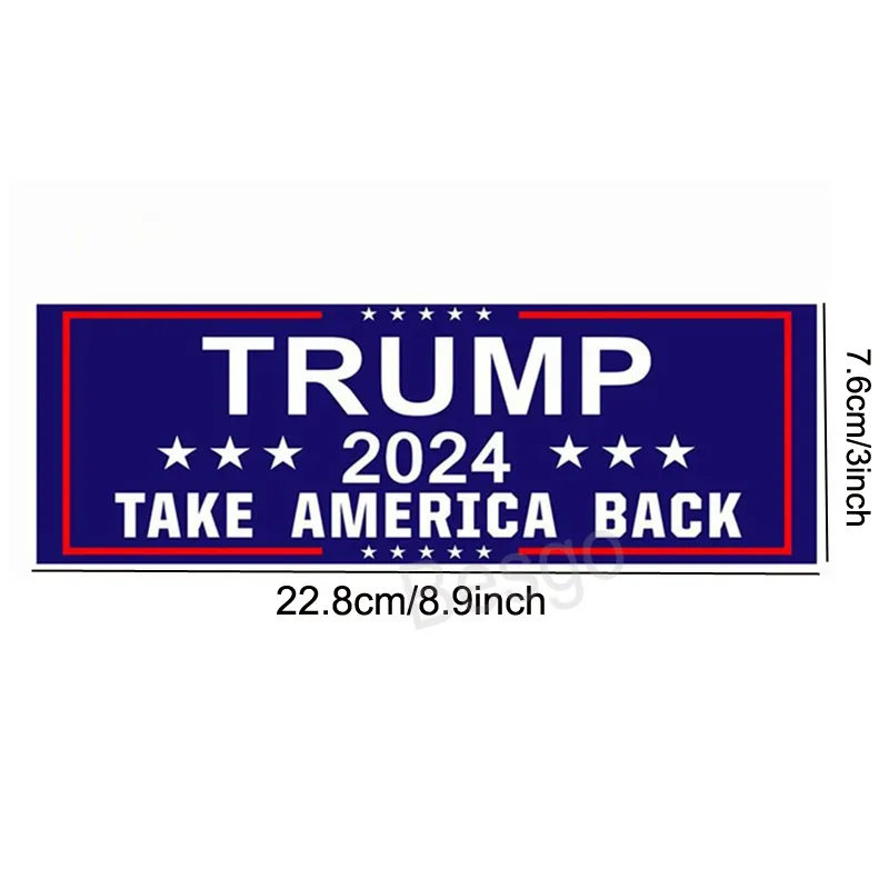 2024 Trump Campaign Sticker Save America Again Adesivi Paraurti auto Decalcomanie laptop Trump American President Election Label BH6701 TYJ