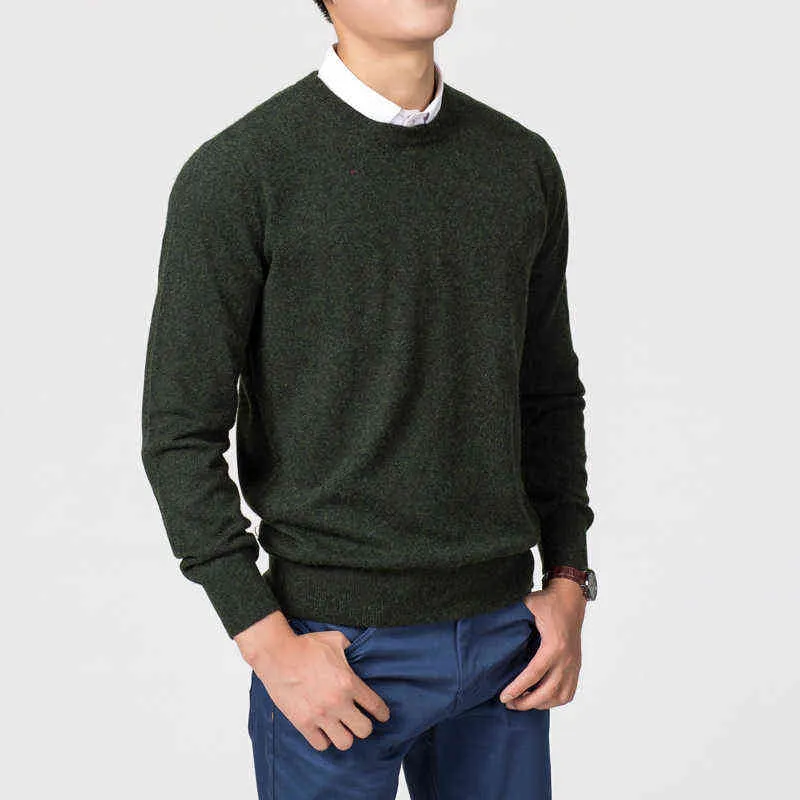 Örme Erkekler Uzun Kollu Sweaters Homme Katı Kaşmir Gömlekler İnce Fit Artı Boyut Kore Günlük Stil L220730