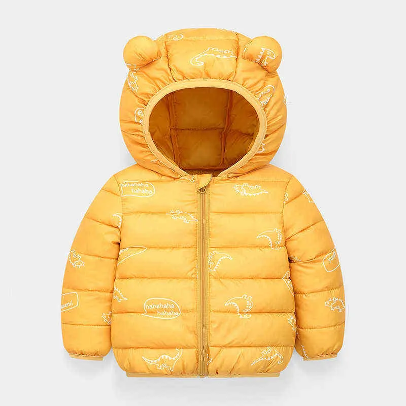 New Spring Baby Kids Jackets Down Cotton Light Outerwear Toddler Boys Jackets Baby Girls Jackets Children Hooded Outerwear 1 3 5 Y J220718