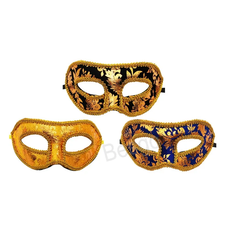 Halloween Venetian Half Face Mask Men Femmes Masquerade Masques Adultes Costume Party Masks Birthday Birthday Prom Supplies BH7055 TYJ