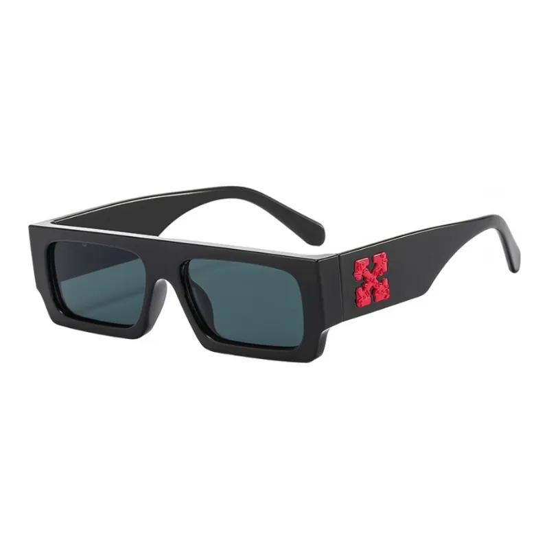 Okulary przeciwsłoneczne Modna prostokąt dla kobiet mężczyzn projektantka okularów przeciwsłonecznych Hiphop Uv400 Shades Eyewear INS309E
