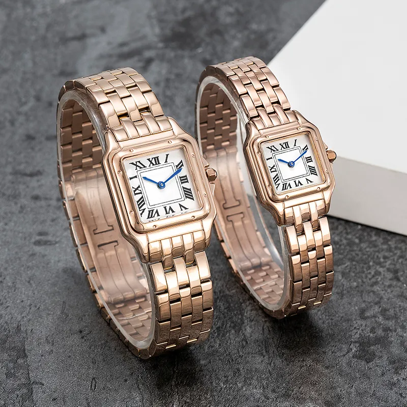 Fashion couple watches are made of high quality imported stainless steel quartz ladies elegant noble diamond table 50 meters water224d